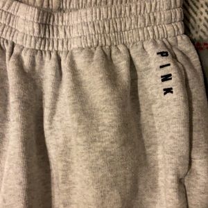 PINK Grey Joggers
